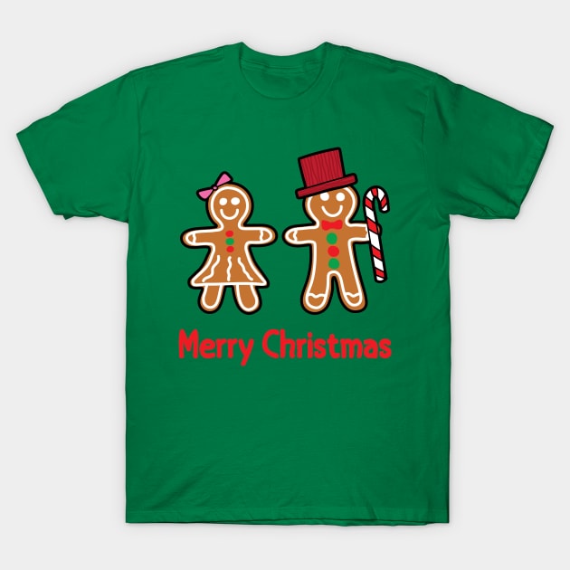 Merry Christmas T-Shirt by Cathalo